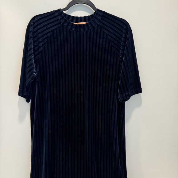 Scotch & Soda Stripe velvet midi dress size M - Picture 4 of 14